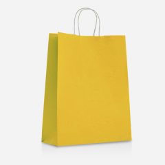 Bolsa de papel kraft amarillo